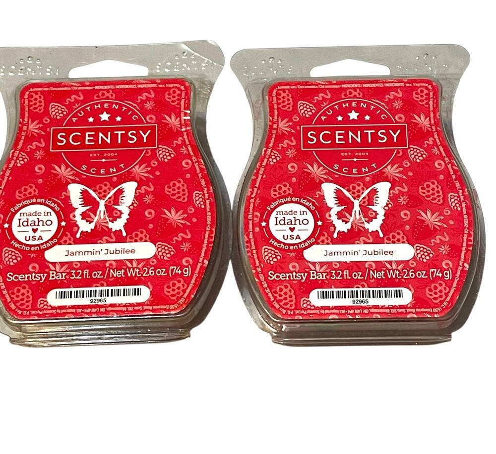 Scentsy Wax Bar Jammin’ Jubilee Limited Release 2024 Lot of 2 Retired Scent